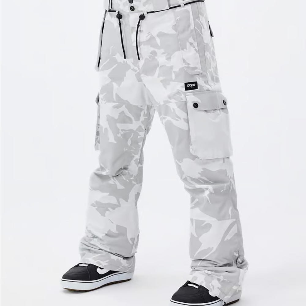 Dope Snow Gray Cargo Snowboarding Pants